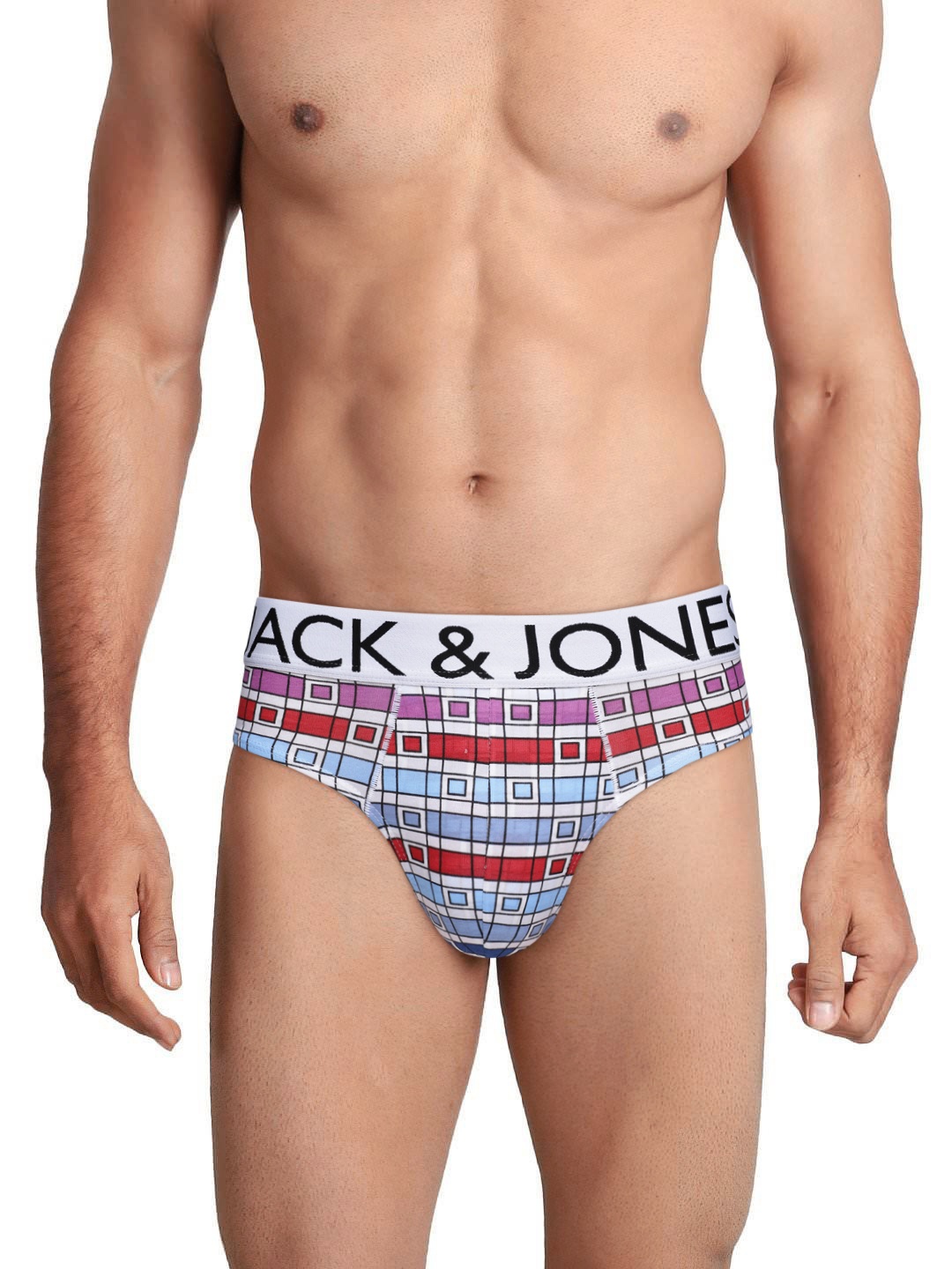 

Jack & Jones Men Multicoloured Printed Briefs 2029405001, Multi