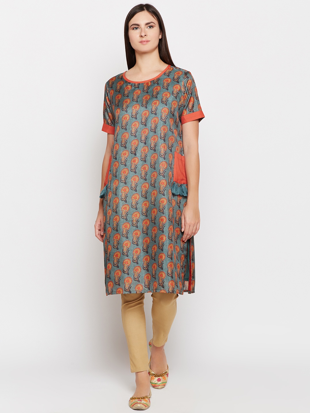 

Be Indi Women Multicoloured Printed Kurta, Multi