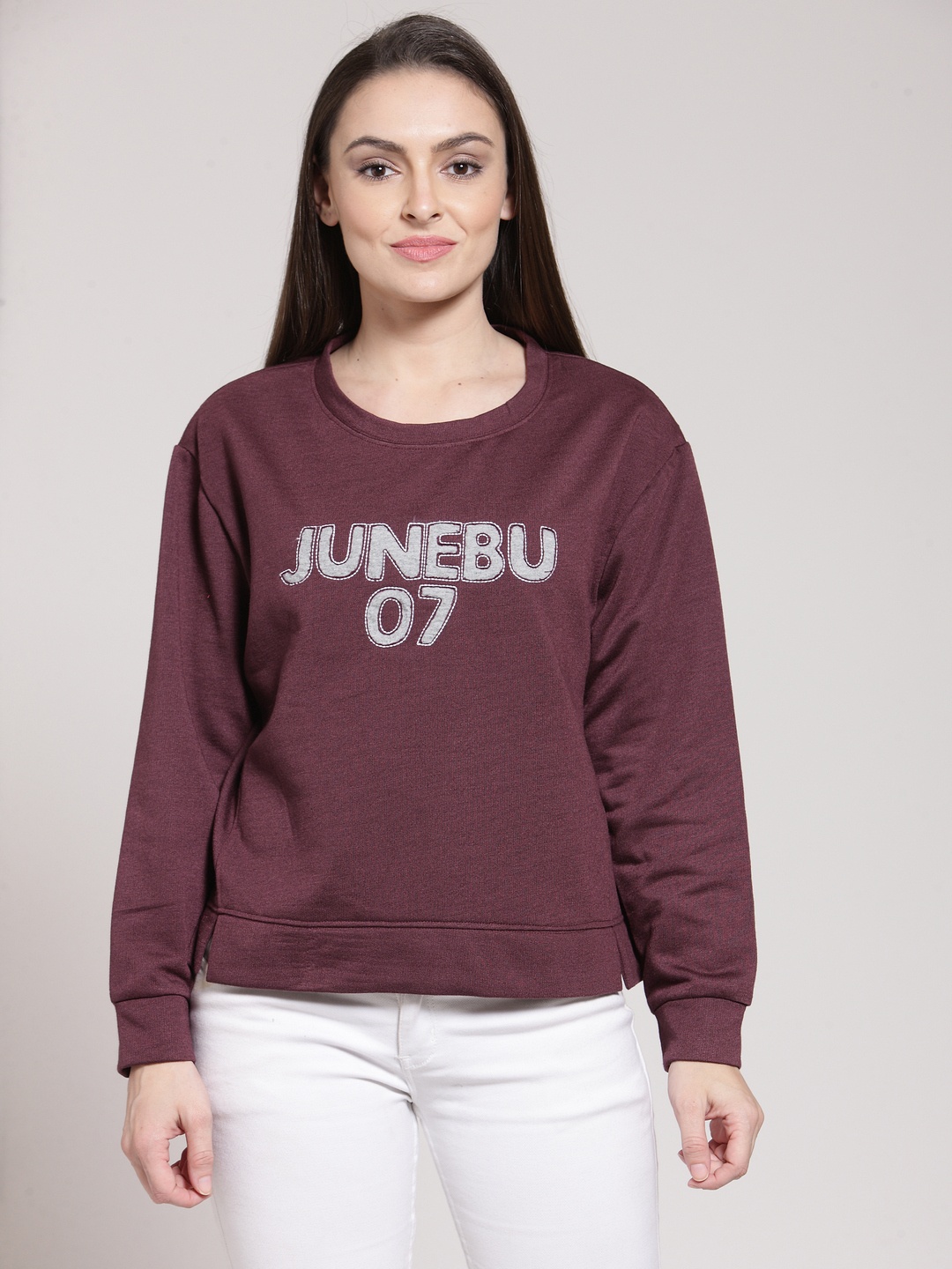 

plusS Studio Burgundy Ruffles Top