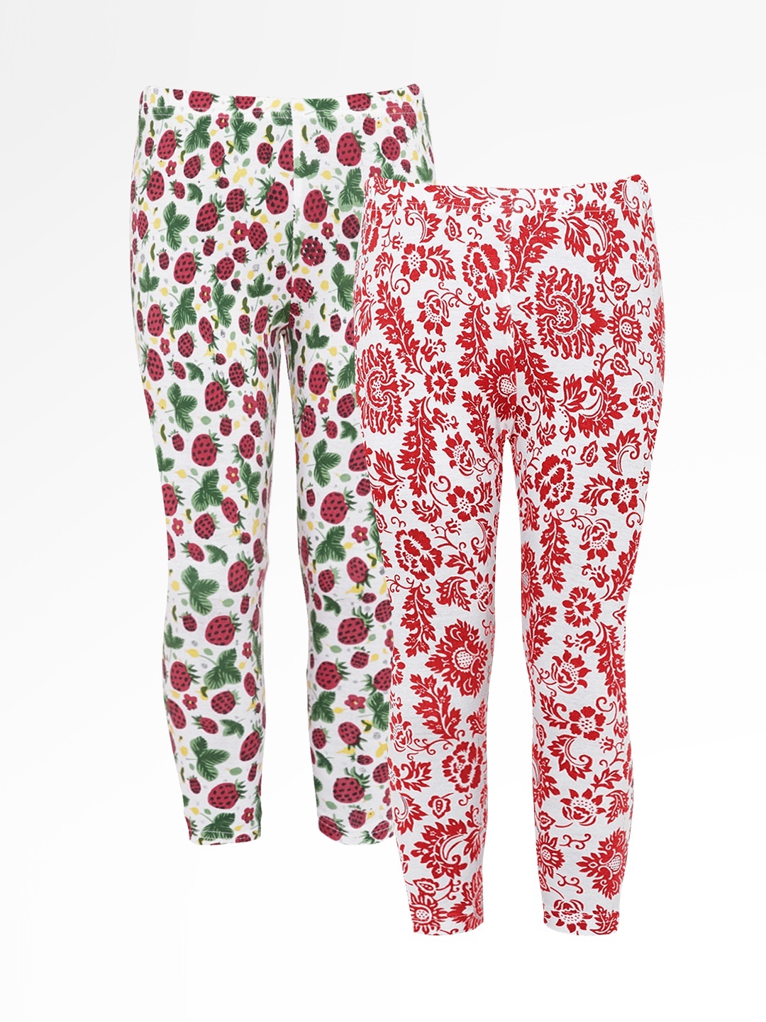 

Naughty Ninos Girls Pack Of 2 Ankle-Length Printed Leggings, Multi