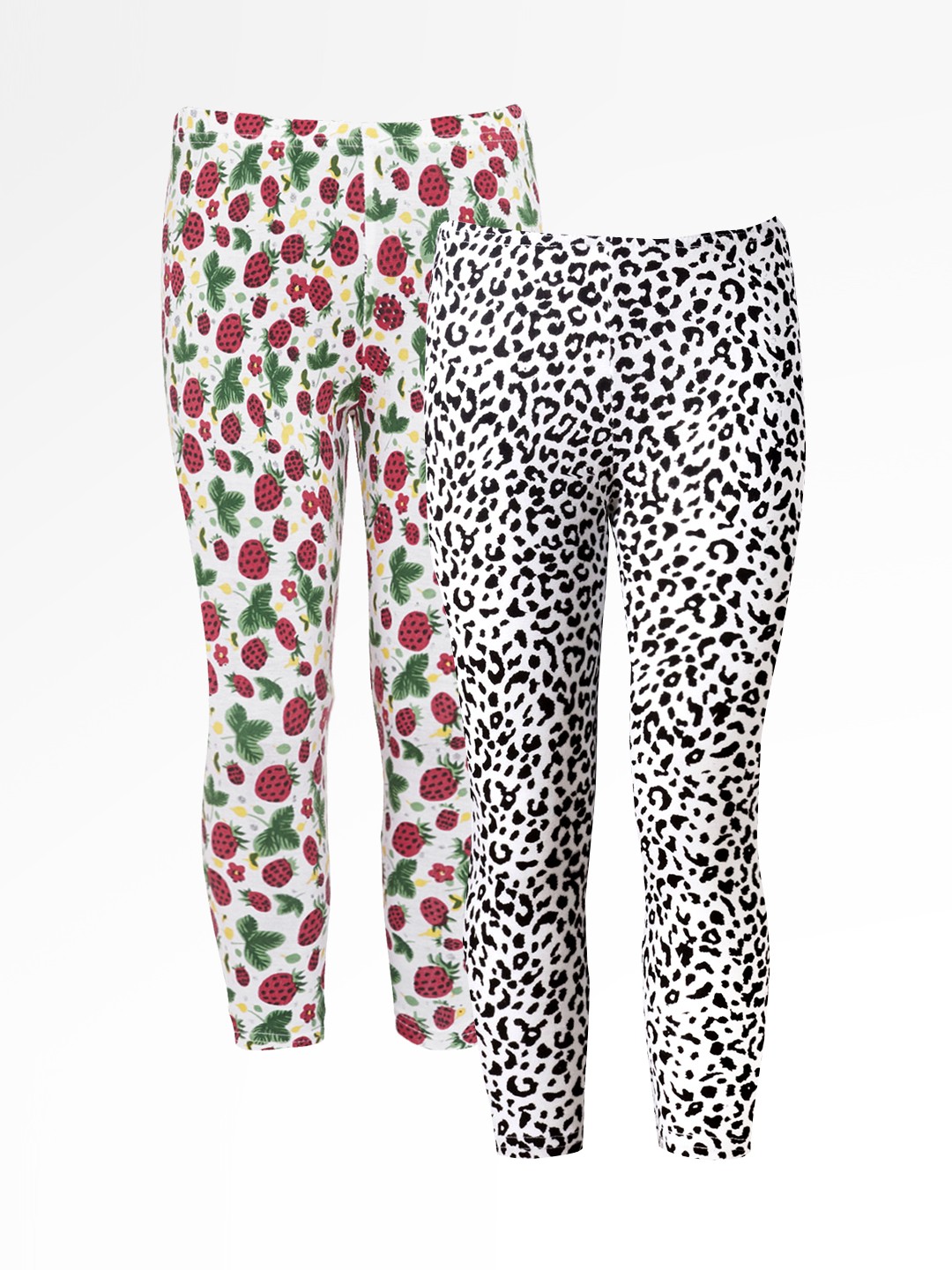 

Naughty Ninos Girls Pack Of 2 Ankle-Length Printed Leggings, Multi