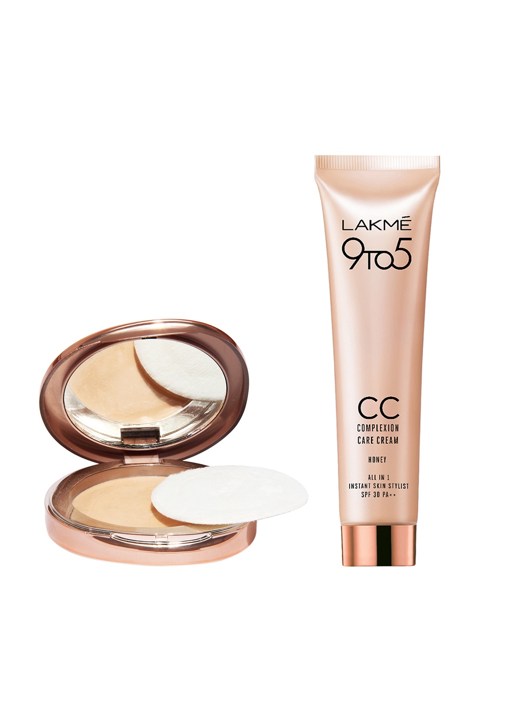 

Lakme Set of Melon Flawless Matte Complexion Compact & Honey CC Cream, Beige