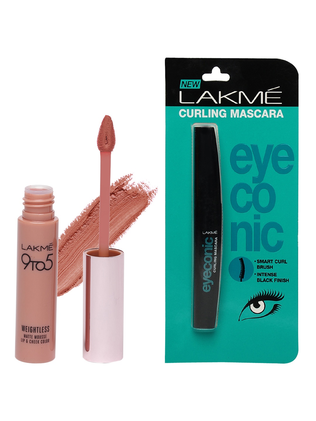 

Lakme Set of Mascara & Lip and Cheek Colour, Nude