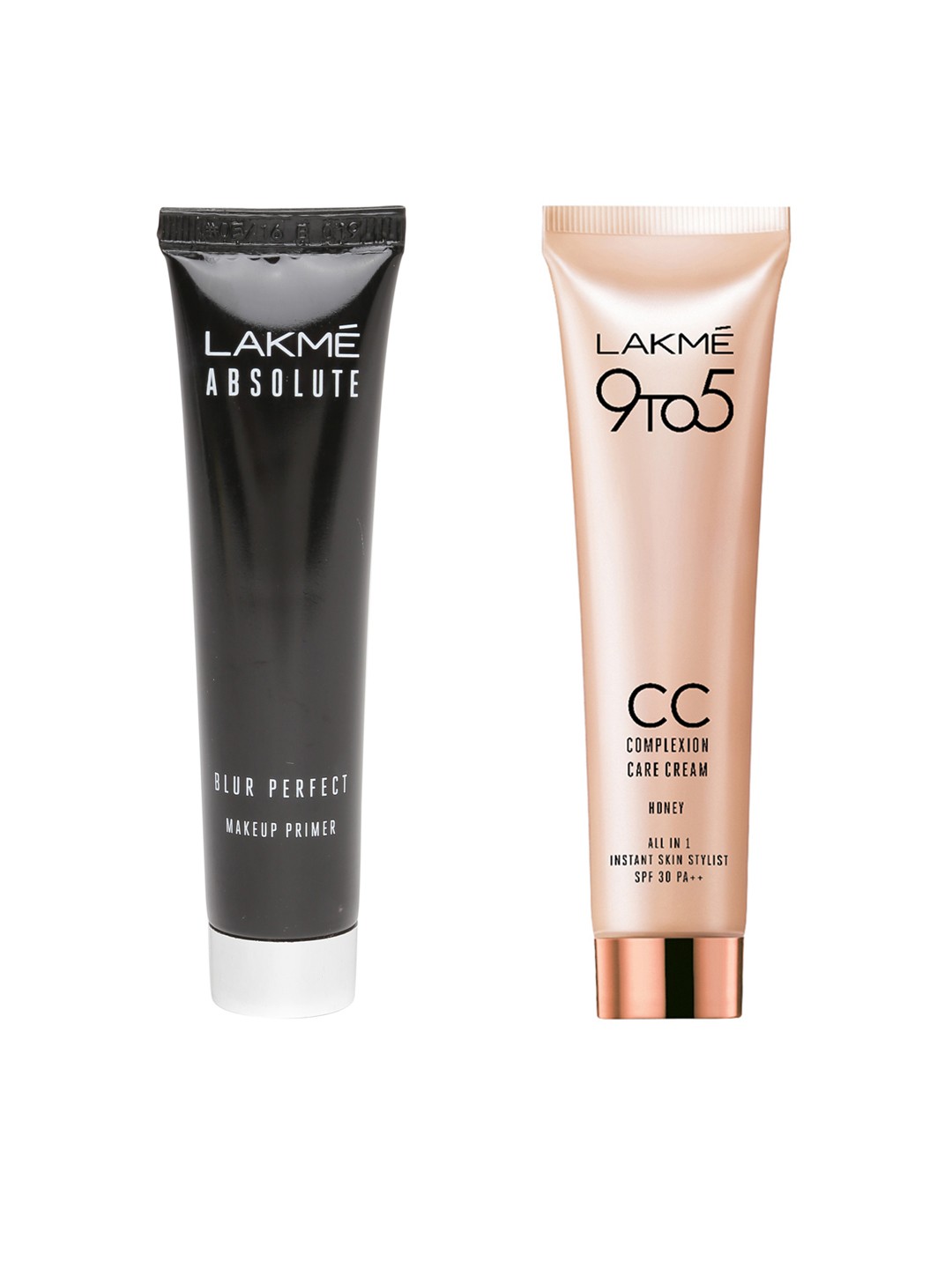 

Lakme Absolute Blur Perfect Primer & 9to5 Honey Complexion Care Cream, Black
