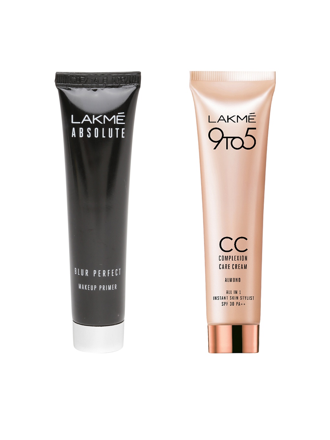 

Lakme Set of Blur Perfect Makeup Primer & Almond Complexion Care Cream, Black