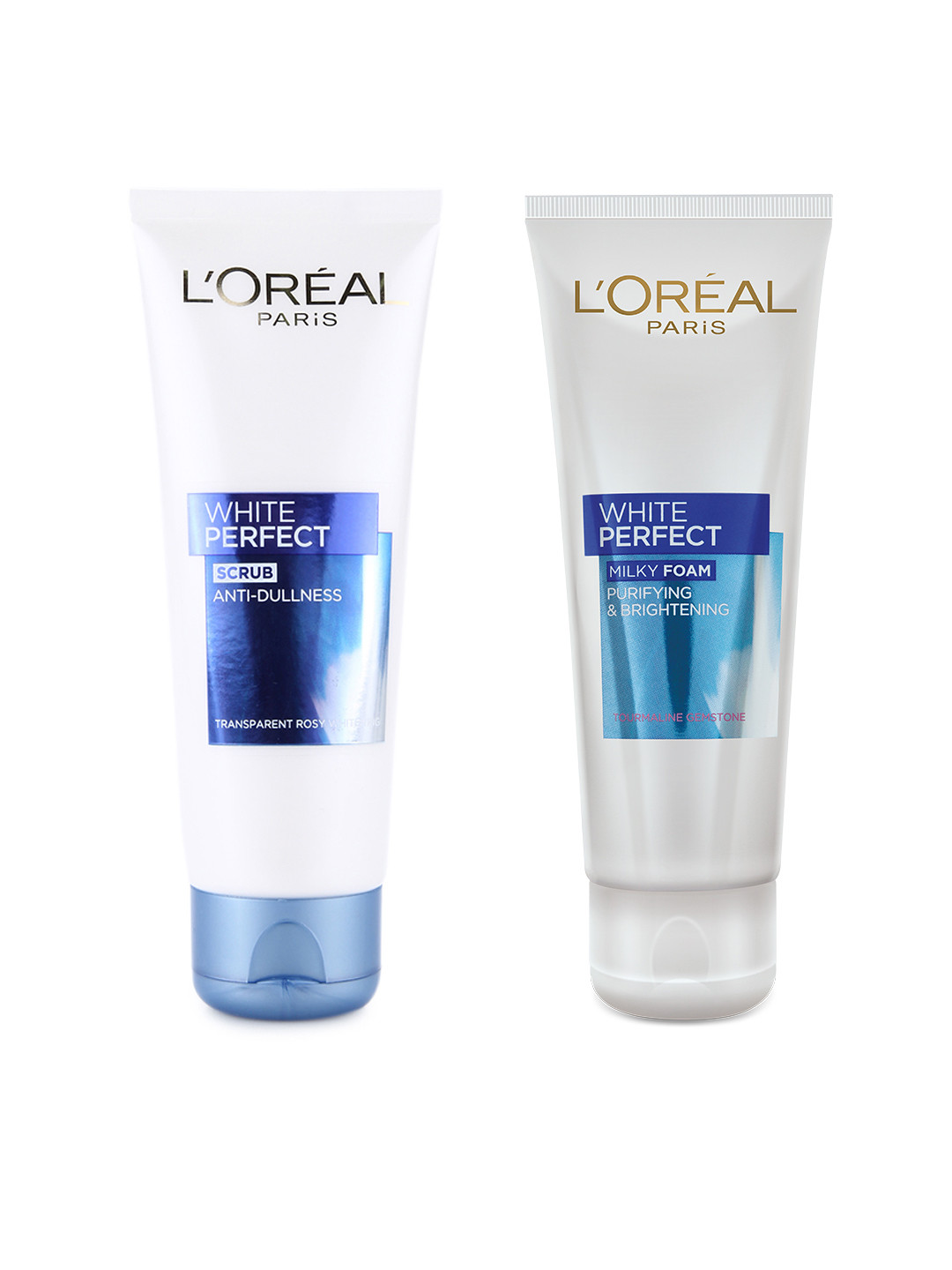 

LOreal Paris Set of White Perfect Milky Foam Face Wash & Scrub 100 ml