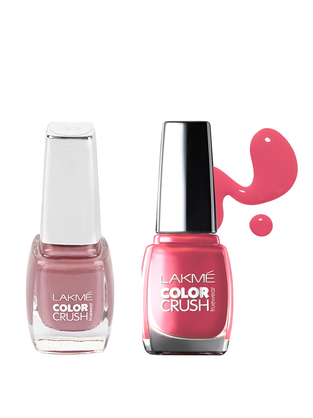 

Lakme Set Of 2 Nail Polish, Pink