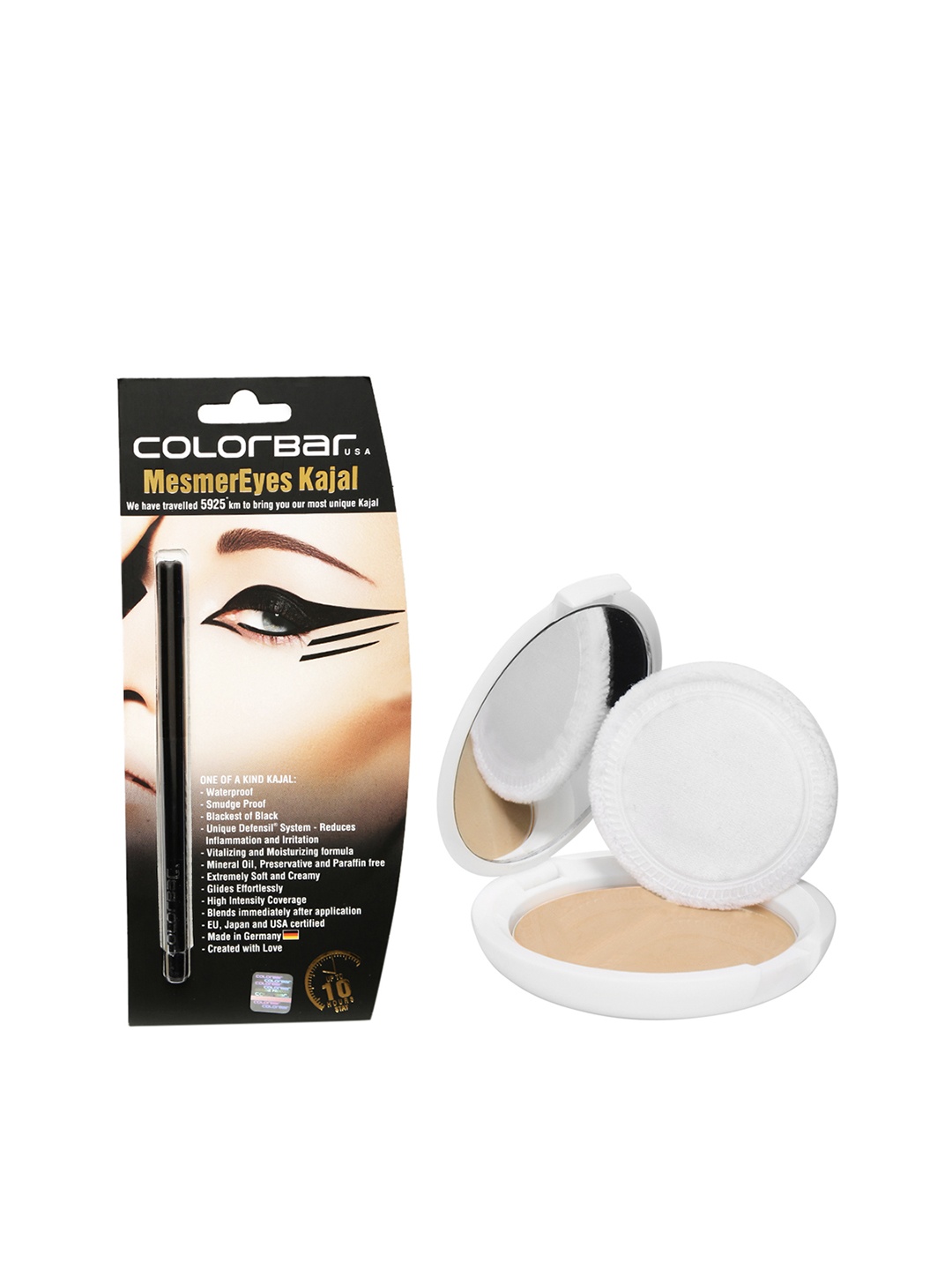 

Colorbar Set of 2 Makeup Kit, Black