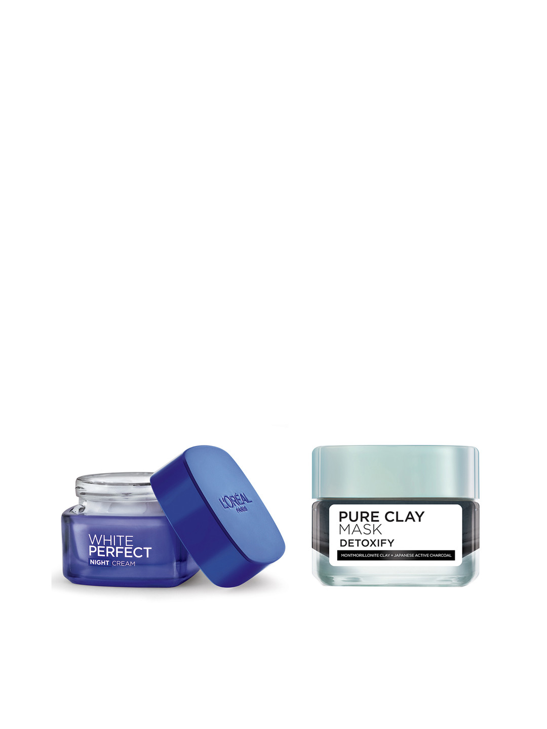 

LOreal Paris Set of Face Mask and Night Cream, White