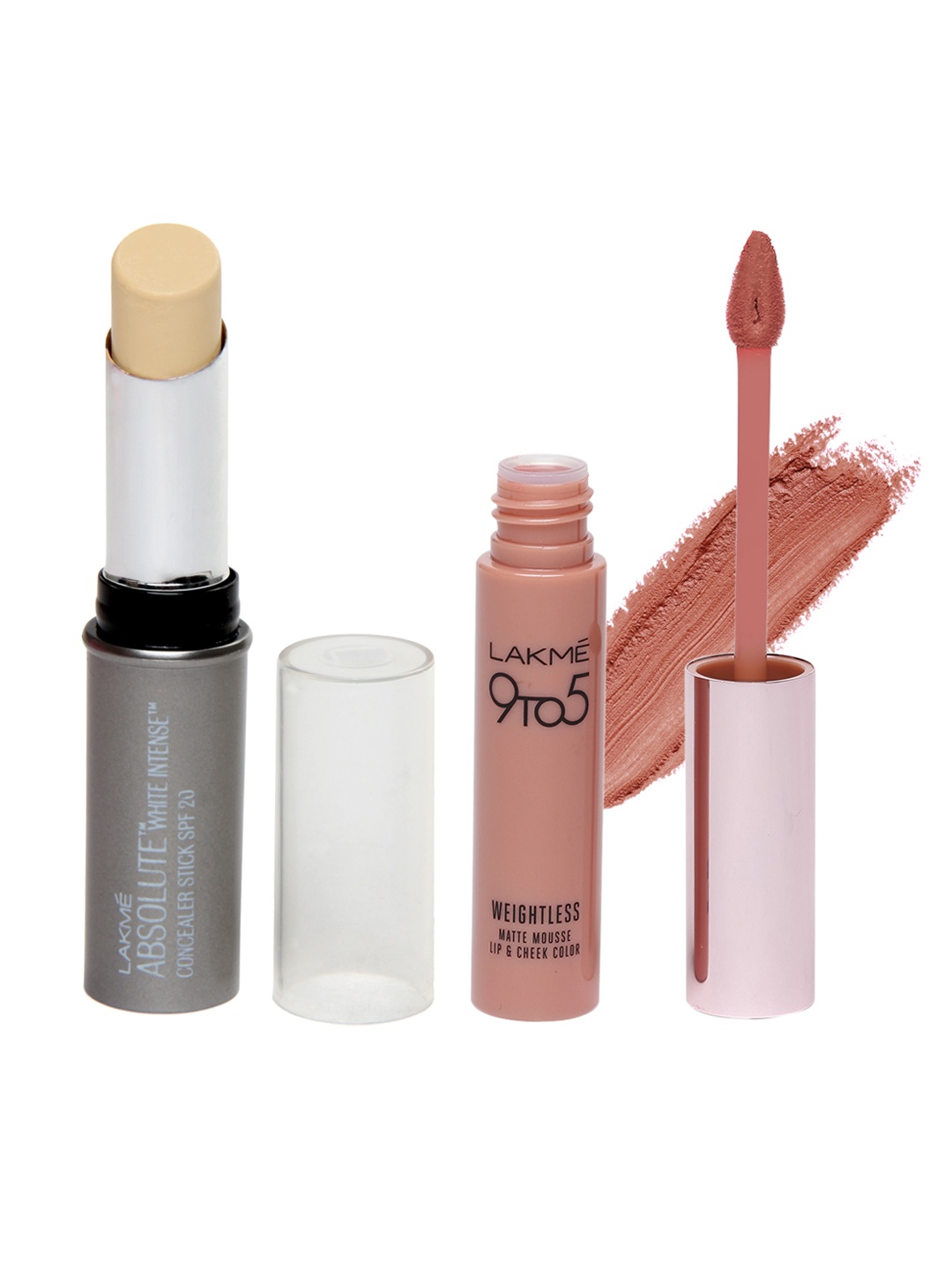 

Lakme Set of Concealer Stick & Lipstick, Nude