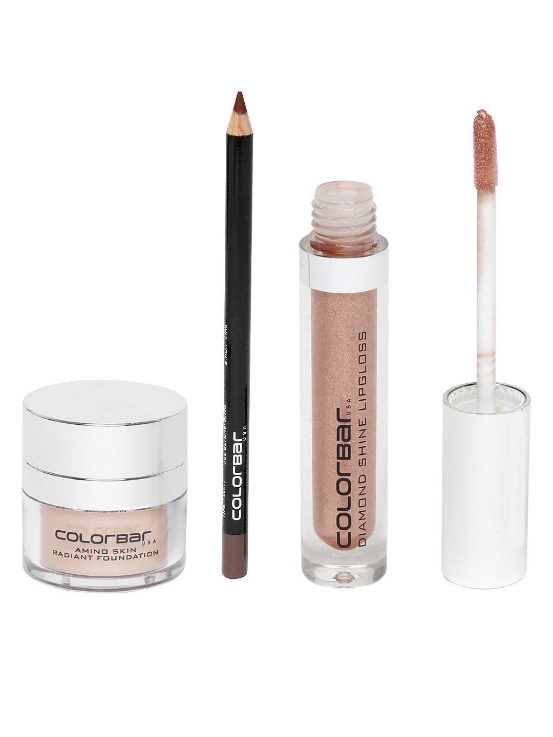 

Colorbar Perfect Match & Amino Skin Radiant Ivory Fair Set Of 2 Foundation, Silver