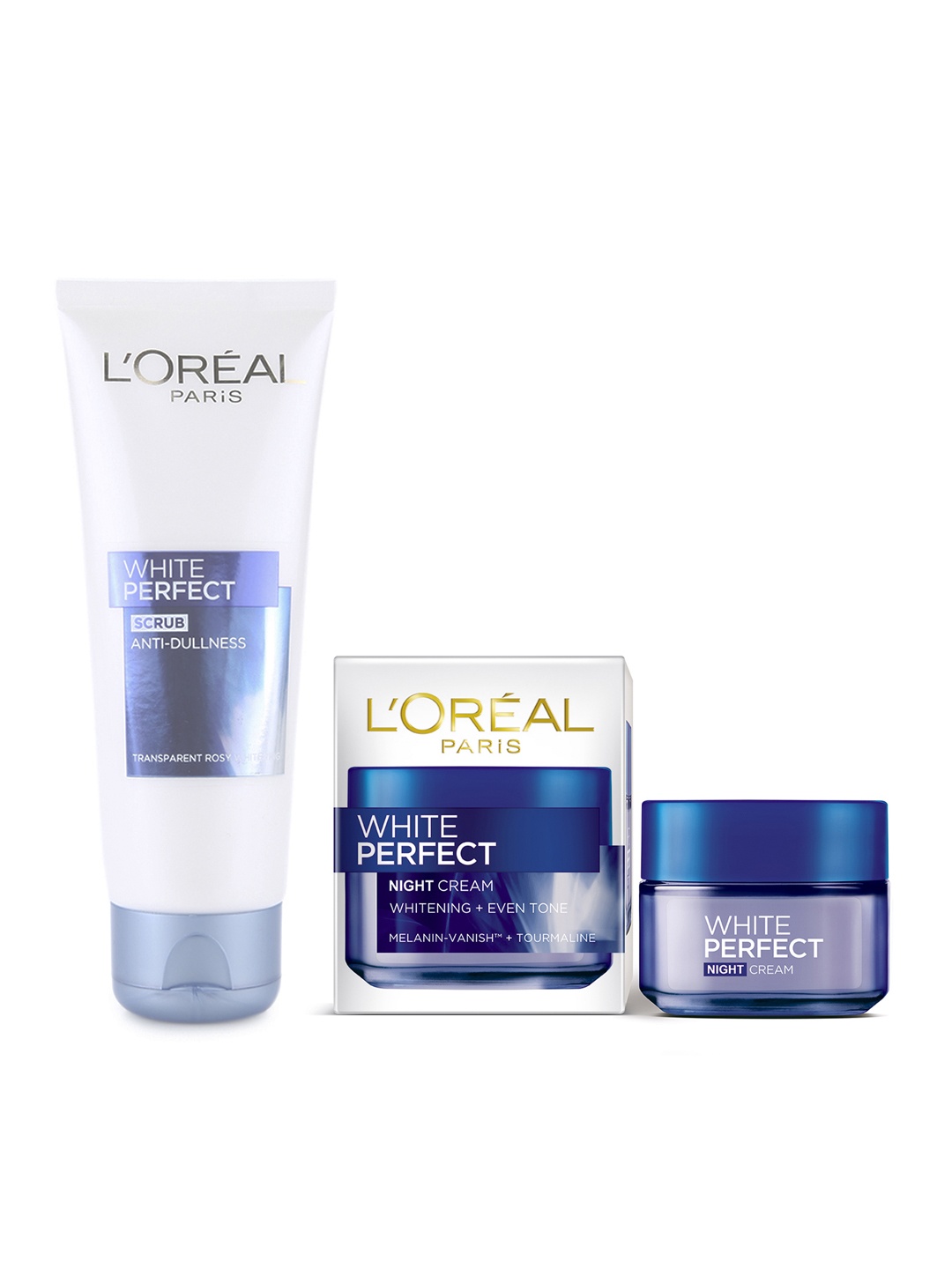

LOreal Set of White Perfect Anti-Dullness Scrub & Night Cream