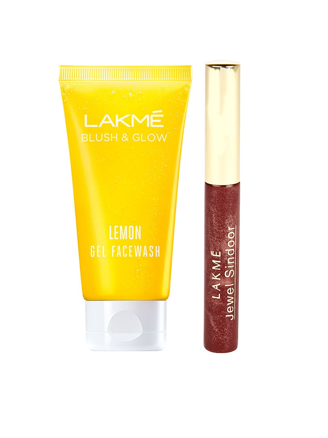 

Lakme Set of Jewel Sindoor & Blush and Glow Lemon Face Wash, Maroon