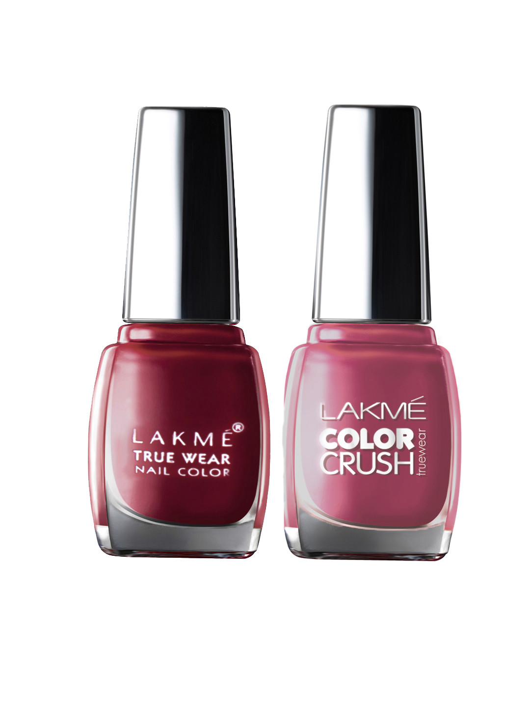 

Lakme Set of 2 Truewear Color Crush 11 & 25 Nail Polishes, Pink