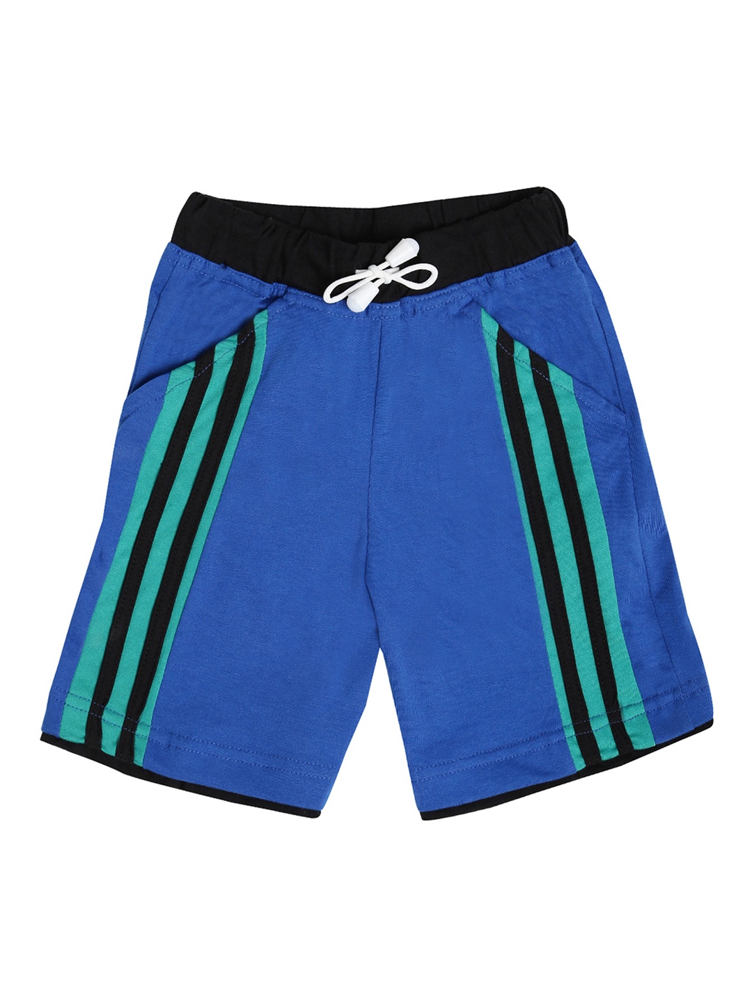

Dollar Champion Kidswear Boys Blue Solid Regular Fit Regular Shorts
