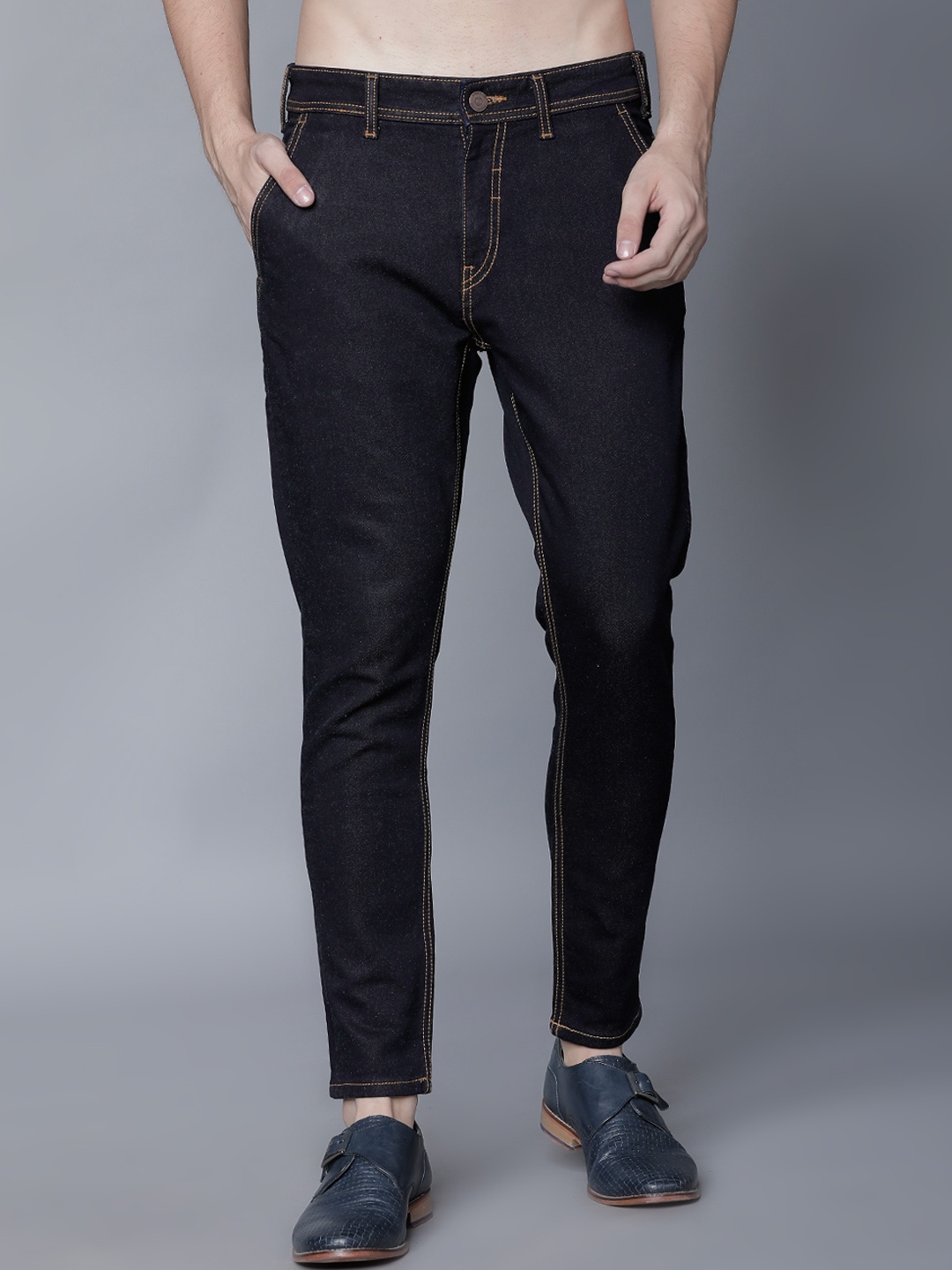 

LOCOMOTIVE Men Blue Slim Fit Mid-Rise Clean Look Stretchable Jeans