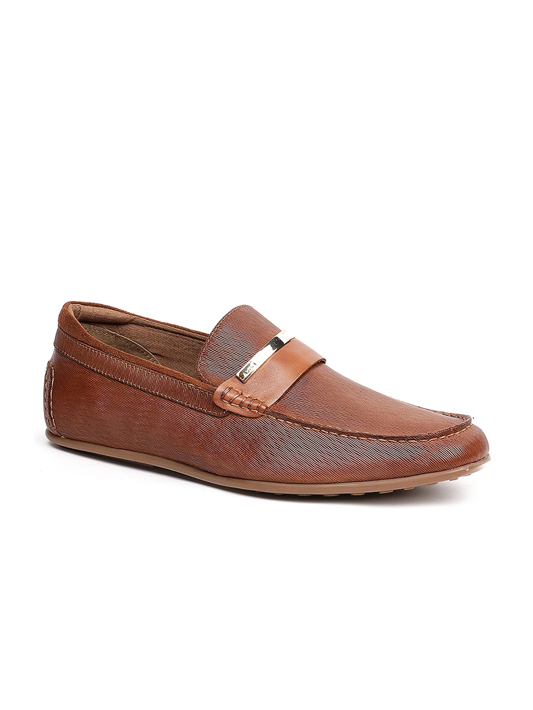 

ALDO Men Brown Leather Loafers