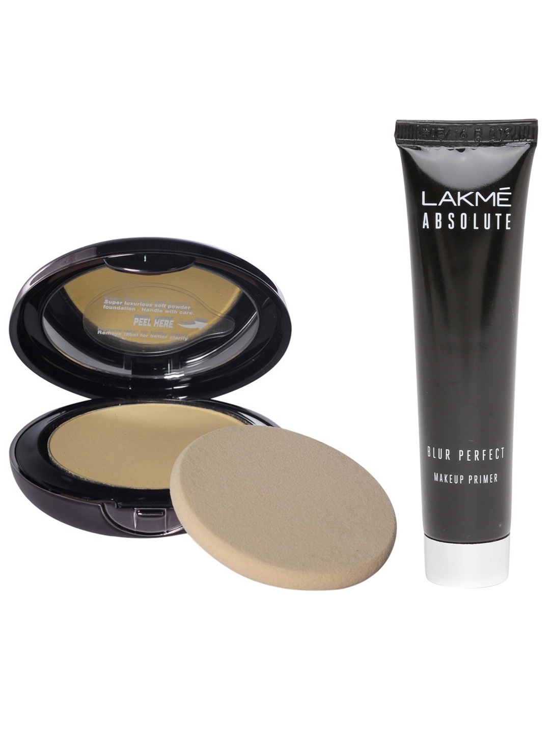 

Lakme Set of Absolute Blur Makeup Primer & White Intense Golden Light Compact 04, Beige