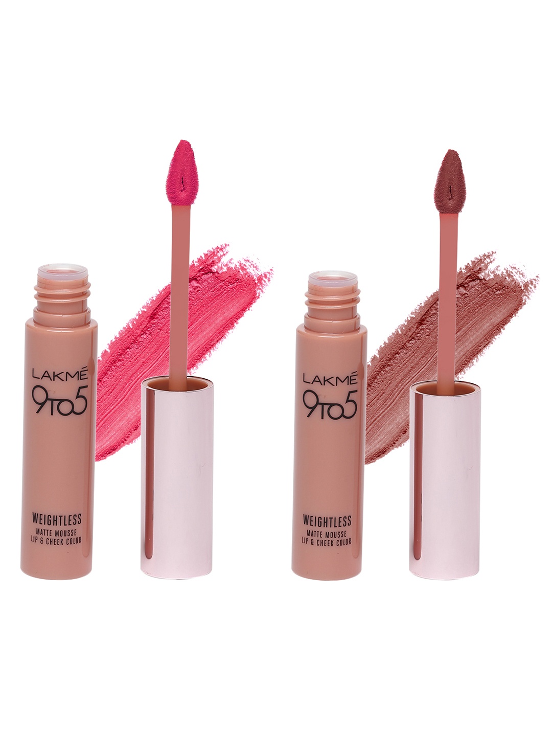 

Lakme Set of 2 Liquid Lipstick, Pink
