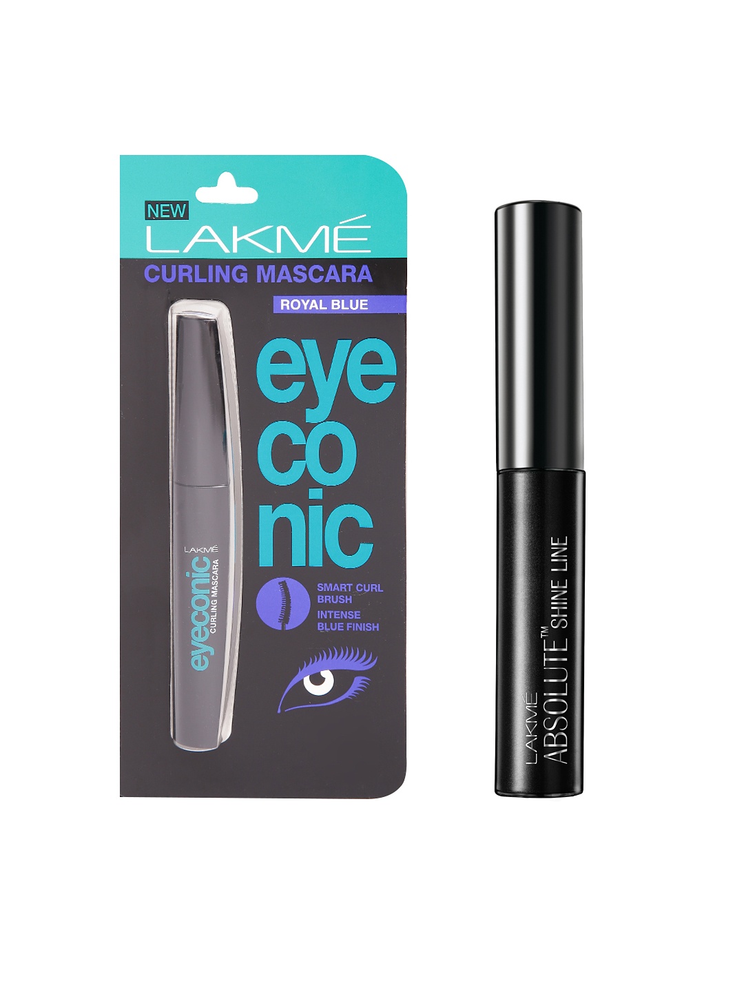

Lakme Eyeconic Royal Blue Curling Mascara & Lakme Absolute Shine Line Black Eye Liner
