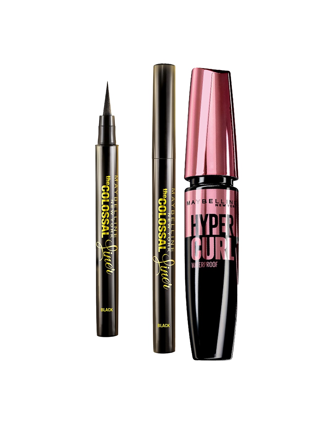 

Maybelline New York Colossal Eyeliner - Black & Hypercurl Waterproof Mascara - Black