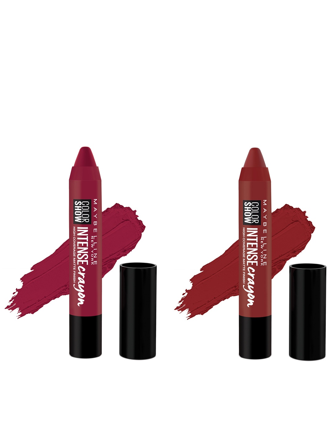 

Maybelline Set of 2 Crayon Lipsticks, Magenta