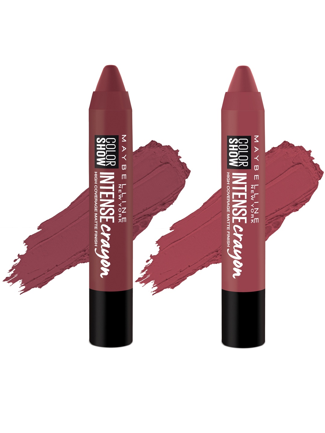 

Maybelline Crayon Bold Burgundy Lipstick & Crayon Mystic Mauve Lipstick