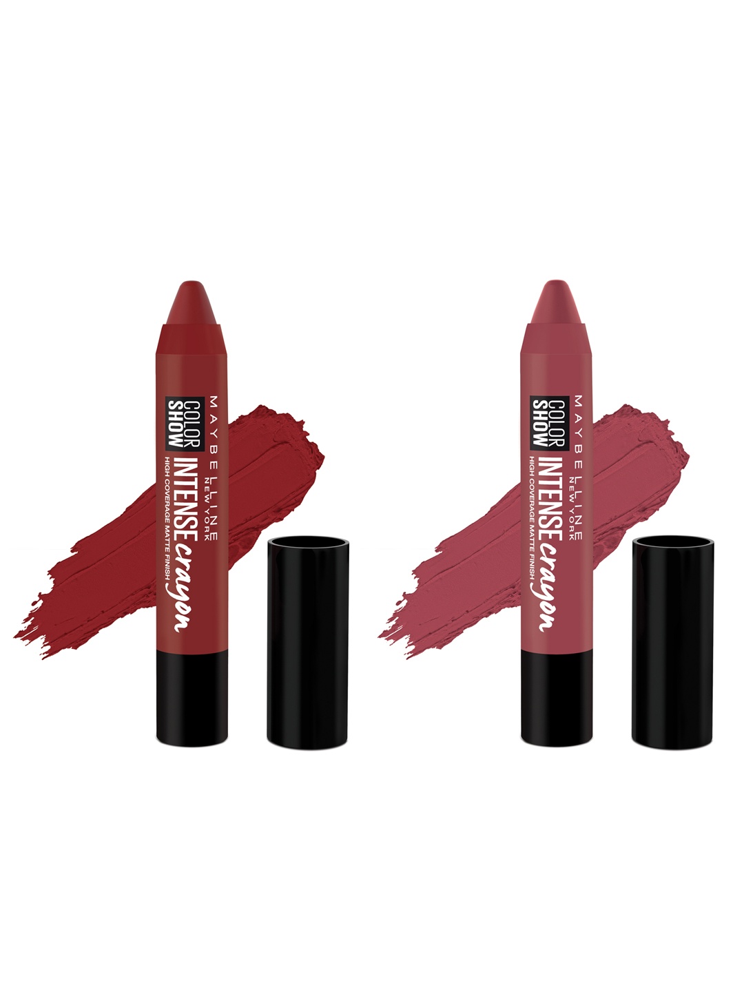 

Maybelline Magnetic Maroon Intense Crayon & Crayon Mystic Mauve Lipstick
