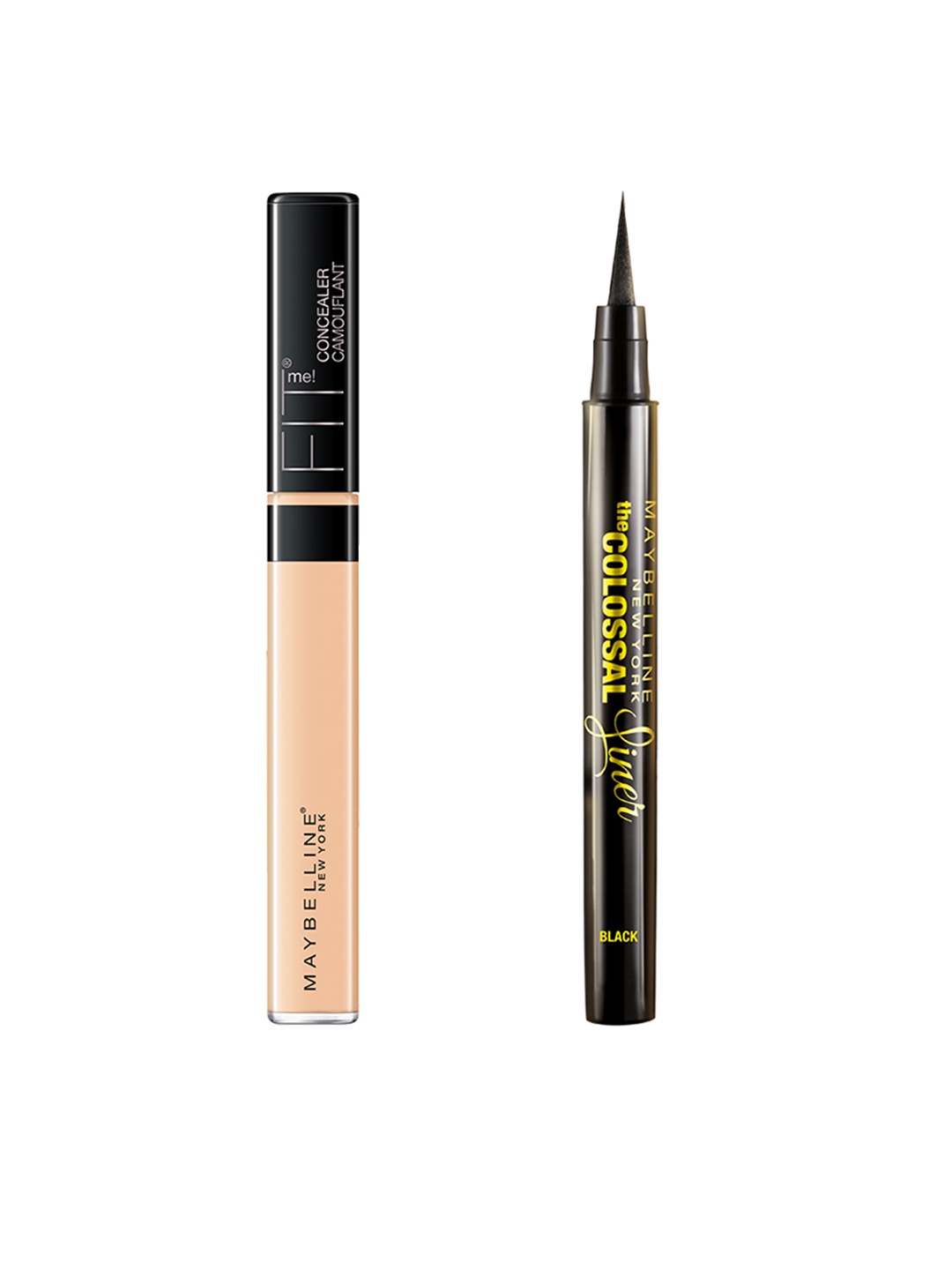 

Maybelline The Colossal Liner & Fit Me 20 Sand Concealer, Beige