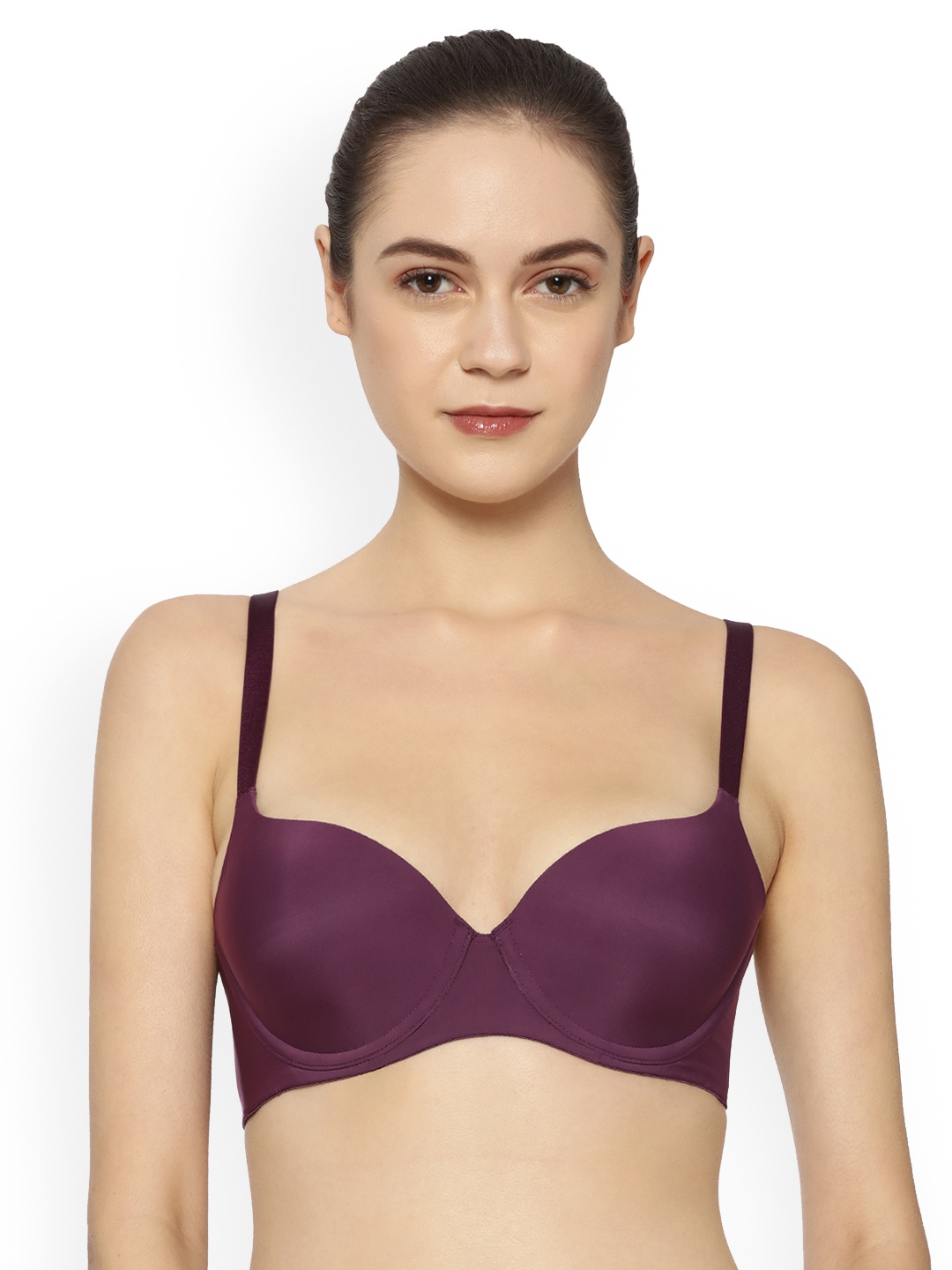 

Triumph T-Shirt Bra 60 Wired Padded Body Make-Up Series Seamless Everyday Bra, Purple