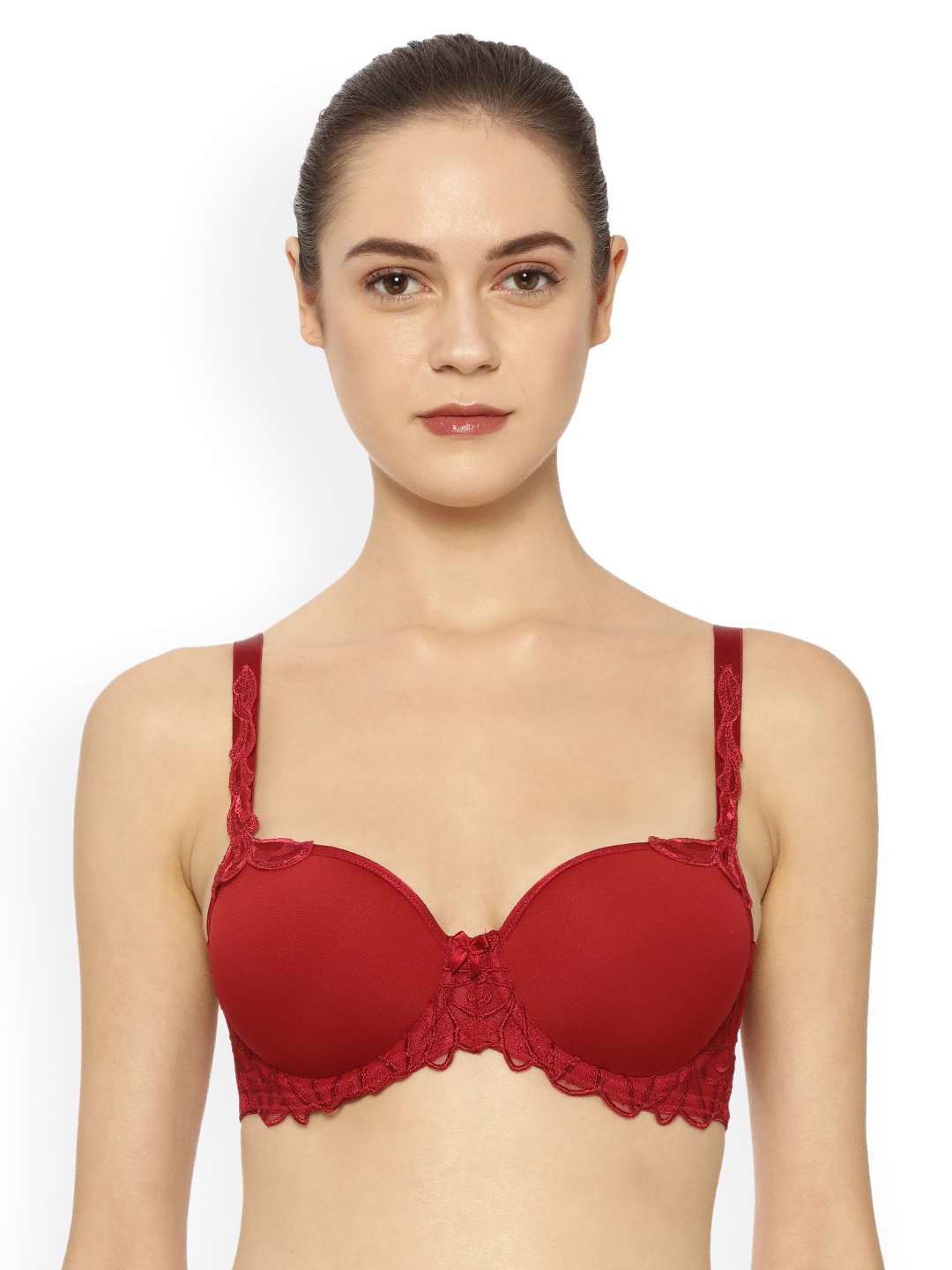 

Triumph Modern Finesse 01 Wired Padded Spacer Cup T-Shirt Bra, Red