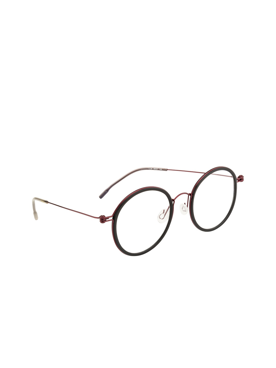 

Ted Smith Unisex Black Solid Full Rim Round Frames TS-107