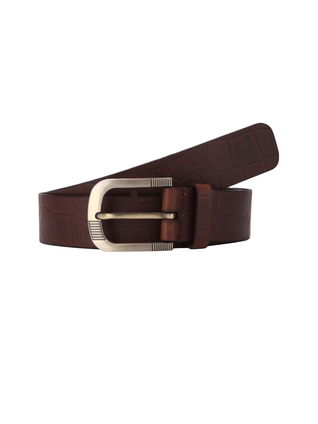 

Aditi Wasan Men Brown Solid Leather Belt