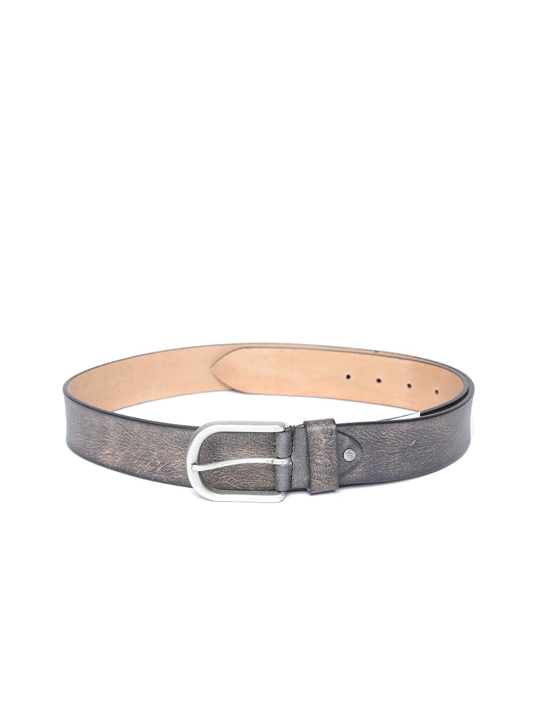 

Flying Machine Men Grey Solid Belt
