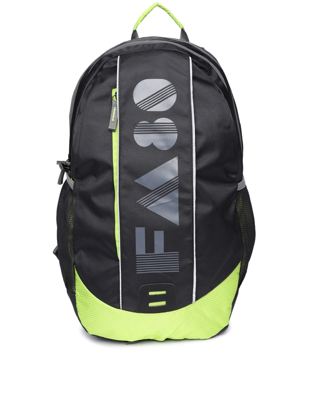 

Flying Machine Men Black Printed Backpack