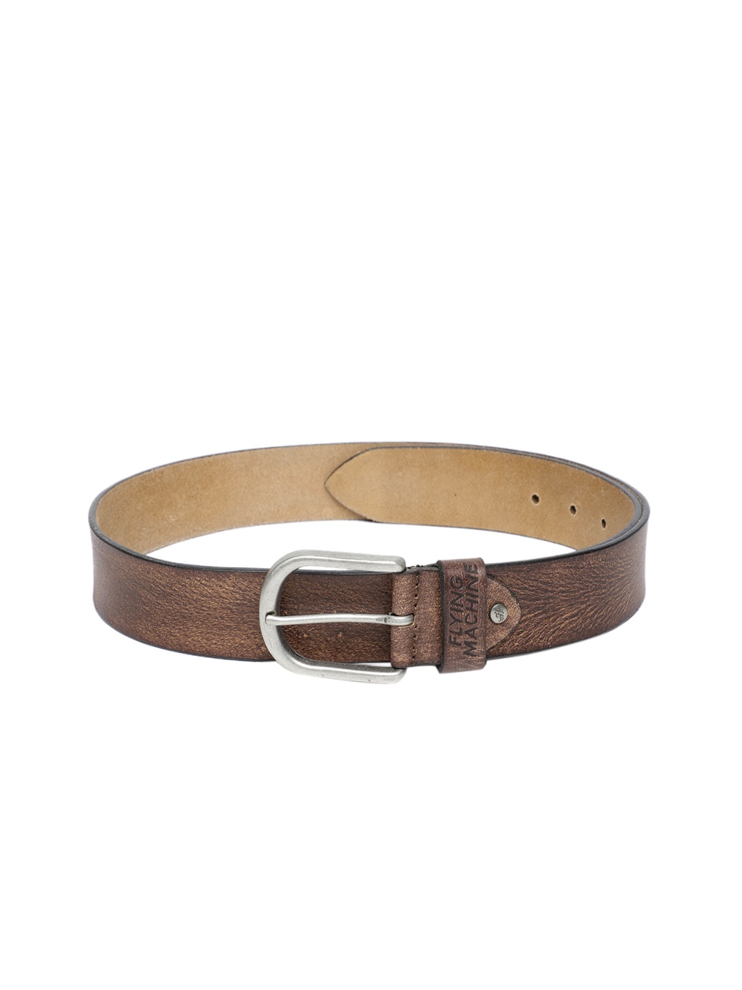 

Flying Machine Men Brown Textured Leather Belt