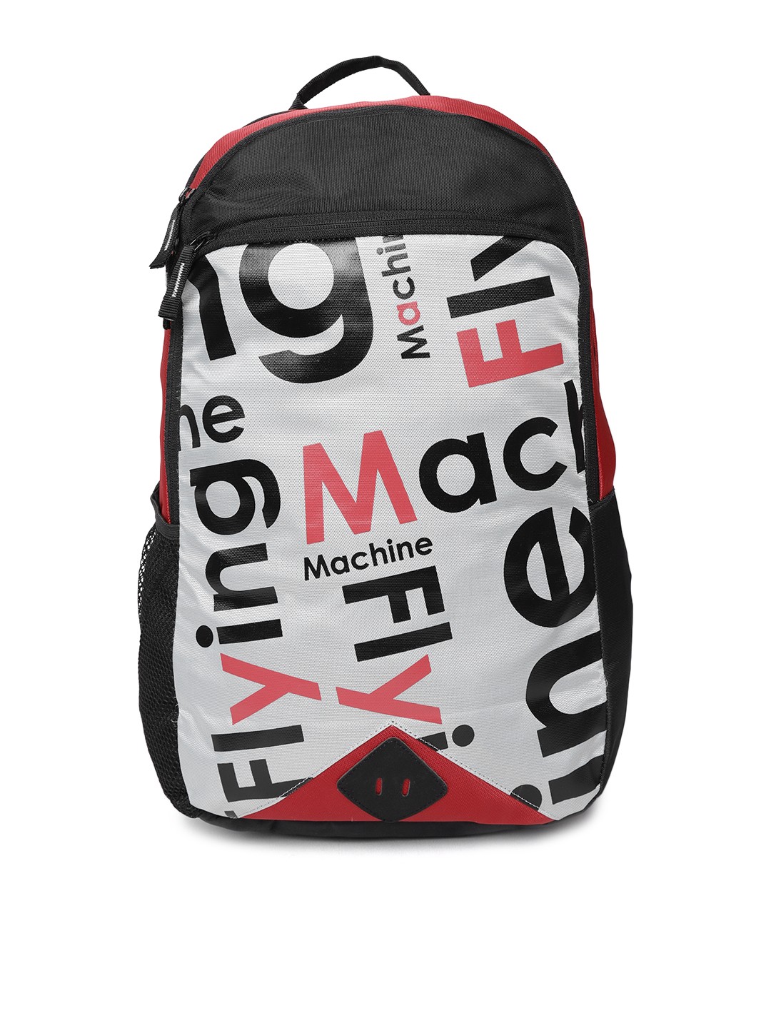 

Flying Machine Men Grey & Red Alphanumeric Laptop Backpack