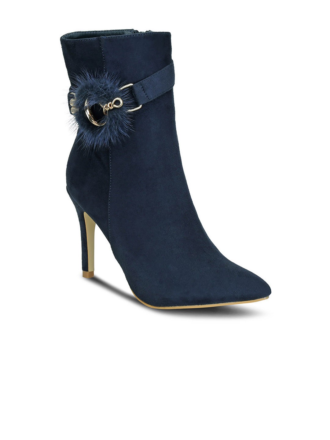 

Get Glamr Women Green Solid Heeled Boots