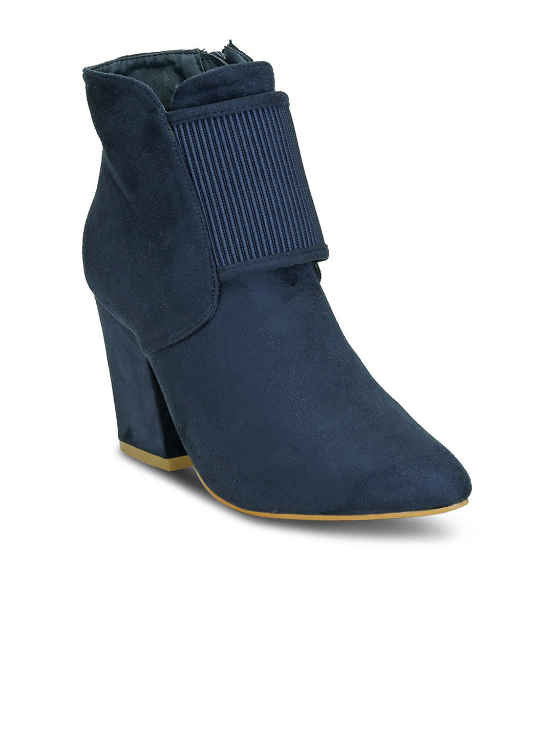 

Get Glamr Women Green Solid Heeled Boots