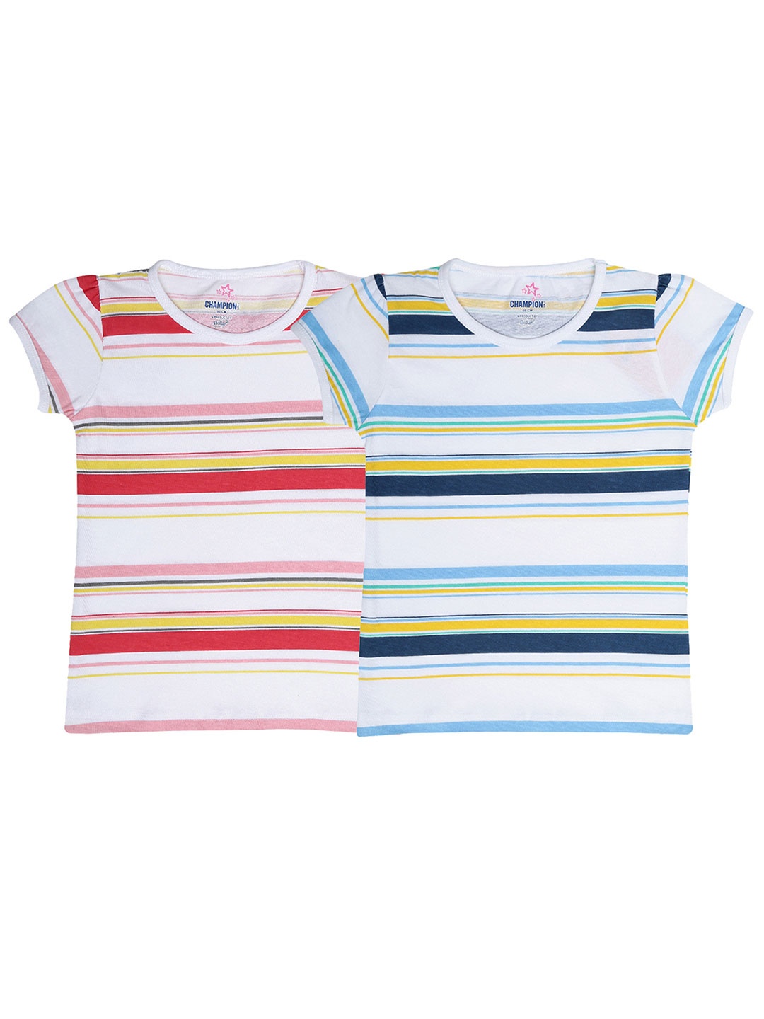 

Dollar Champion Kidswear Girls Pack Of 2 Striped Tops, Blue