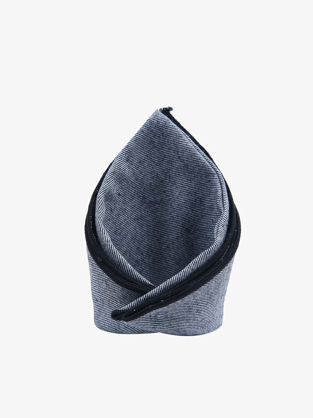 

Tossido Men Grey Solid Pocket Square