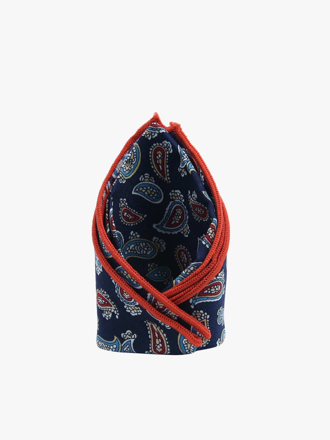 

Tossido Men Blue Woven Design Pocket Square