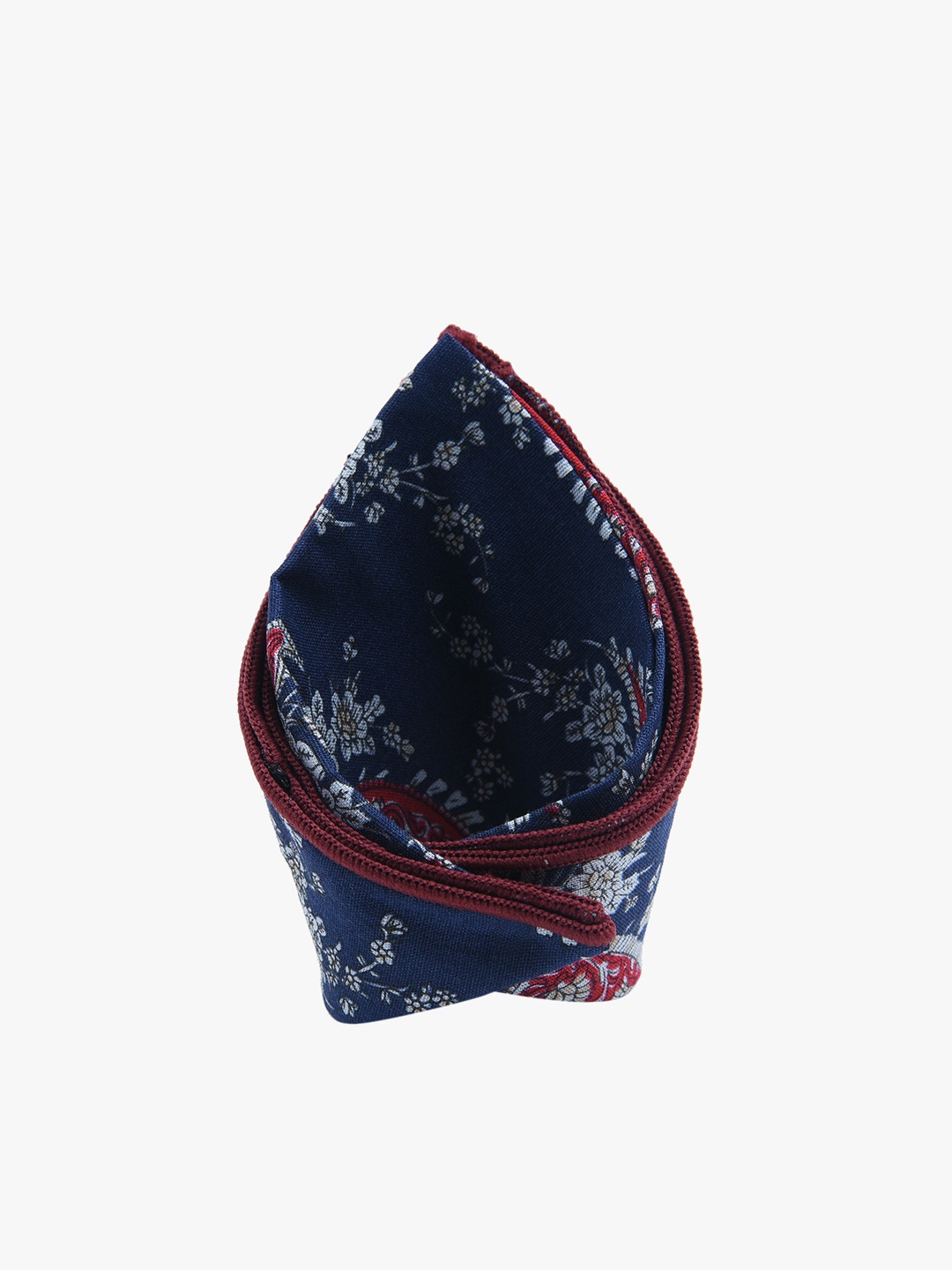 

Tossido Men Blue Woven Design Pocket Square