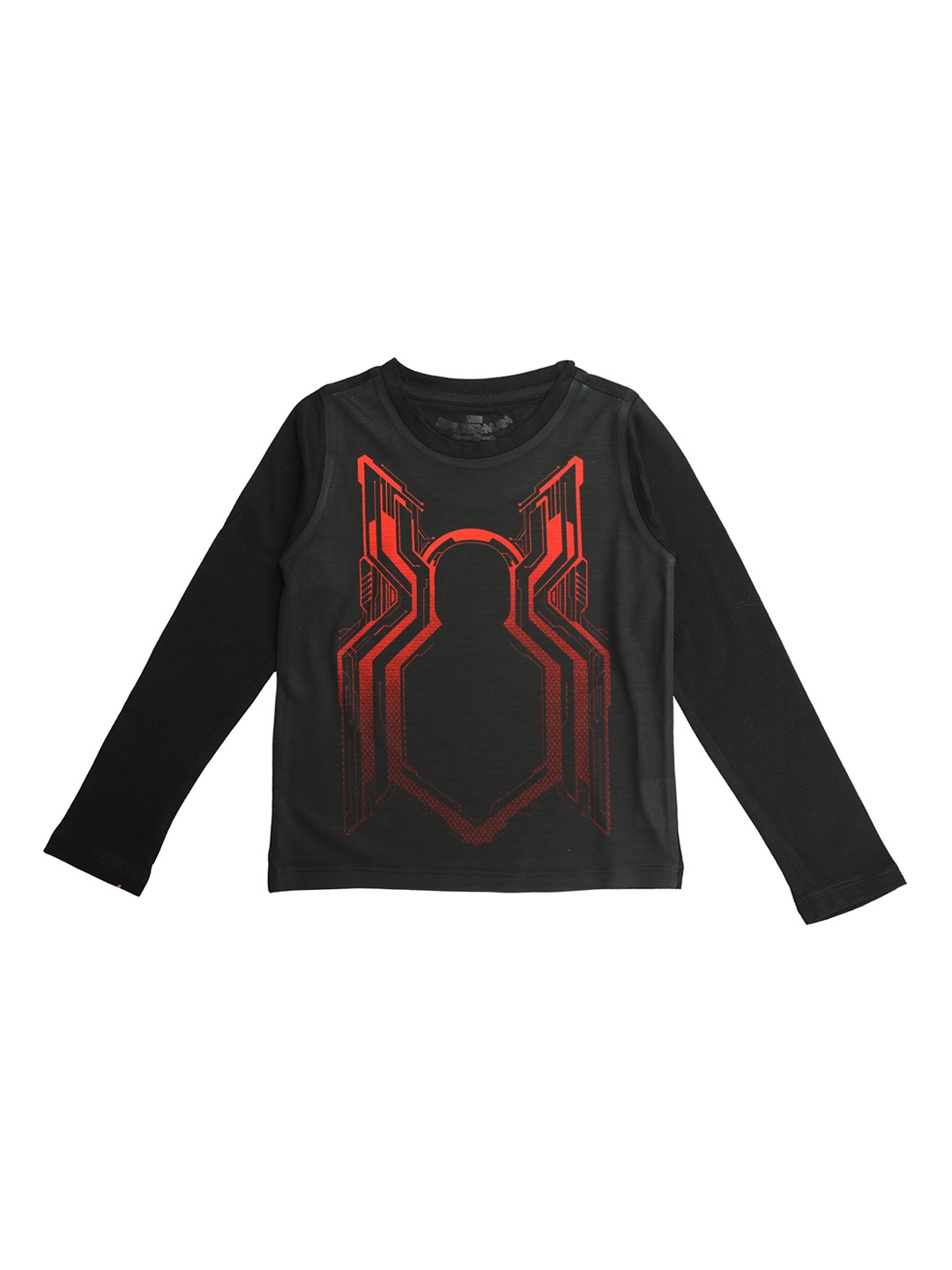 

Marvel by Wear Your Mind Boys Black Printed Round Neck T-shirt