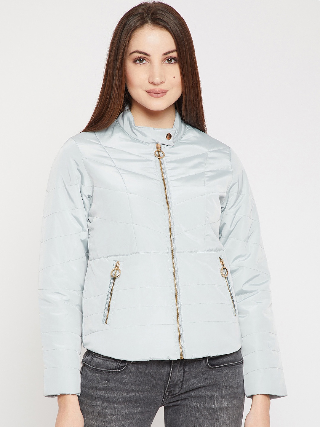 

Marie Claire Women Blue Solid Padded Jacket