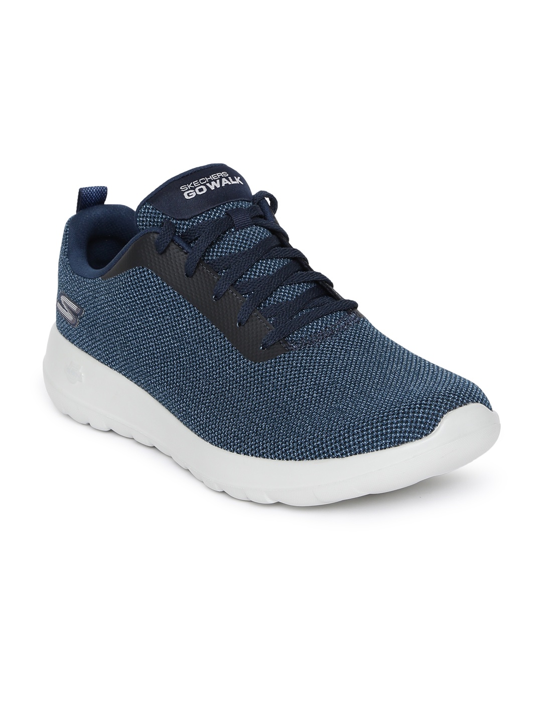 

Skechers Men Navy Blue Mesh Mid-Top Walking Shoes