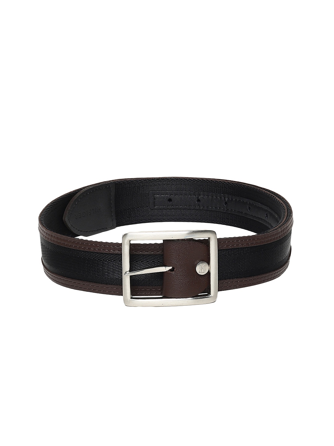 

Tommy Hilfiger Men Black & Brown Solid Belt