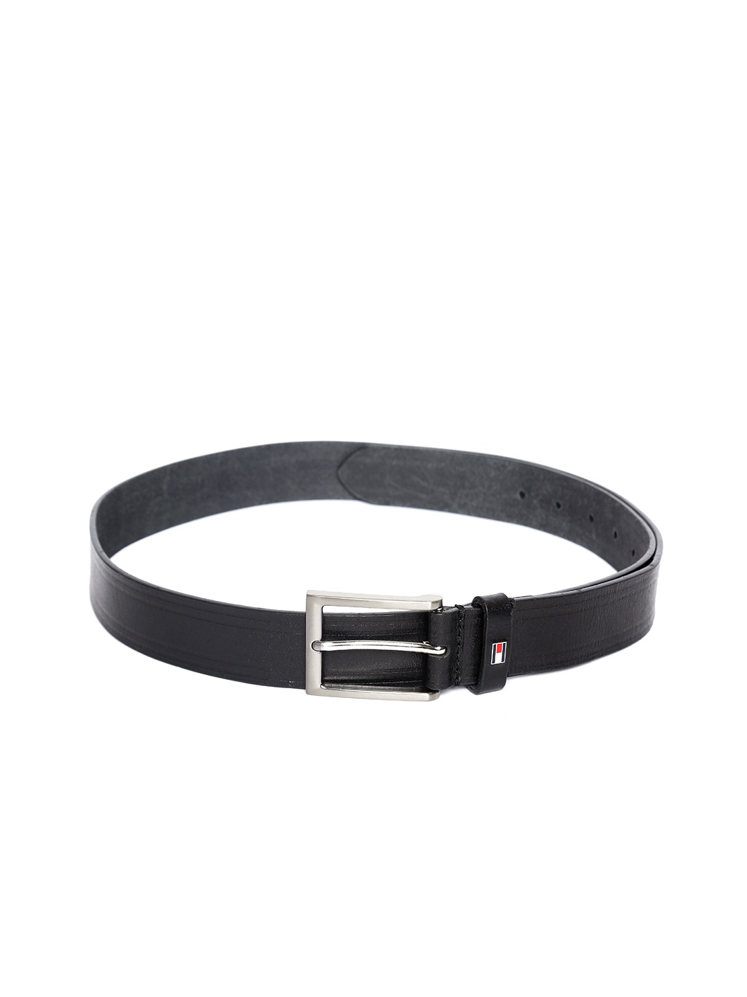 

Tommy Hilfiger Men Black Solid Leather Belt