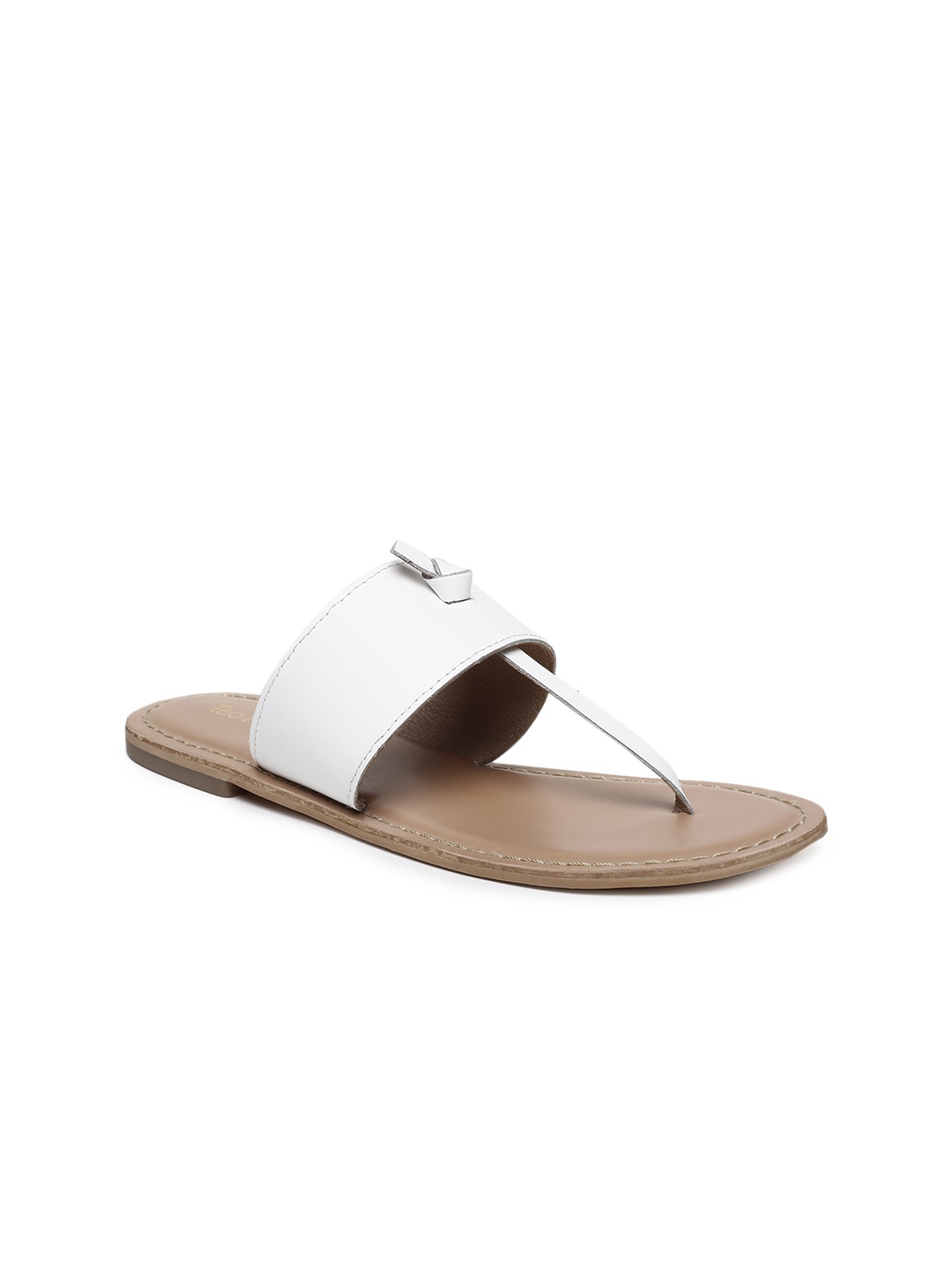

Tao Paris Women White Solid Open Toe Flats