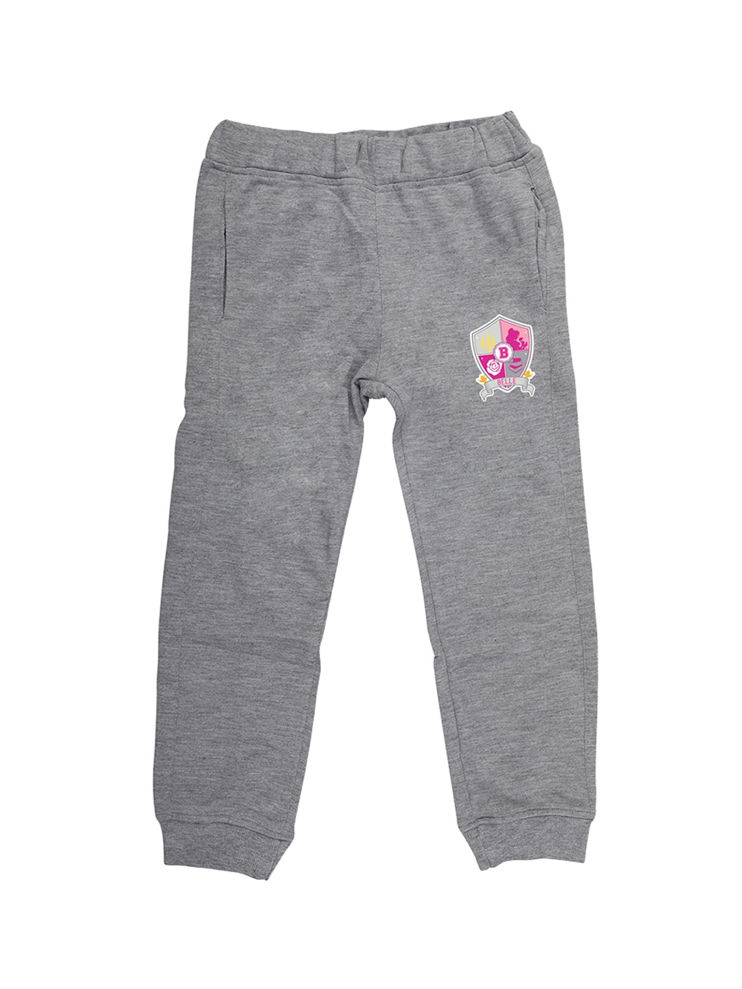 

Disney by Wear Your Mind Unisex Grey Princess Print Slim-Fit Joggers